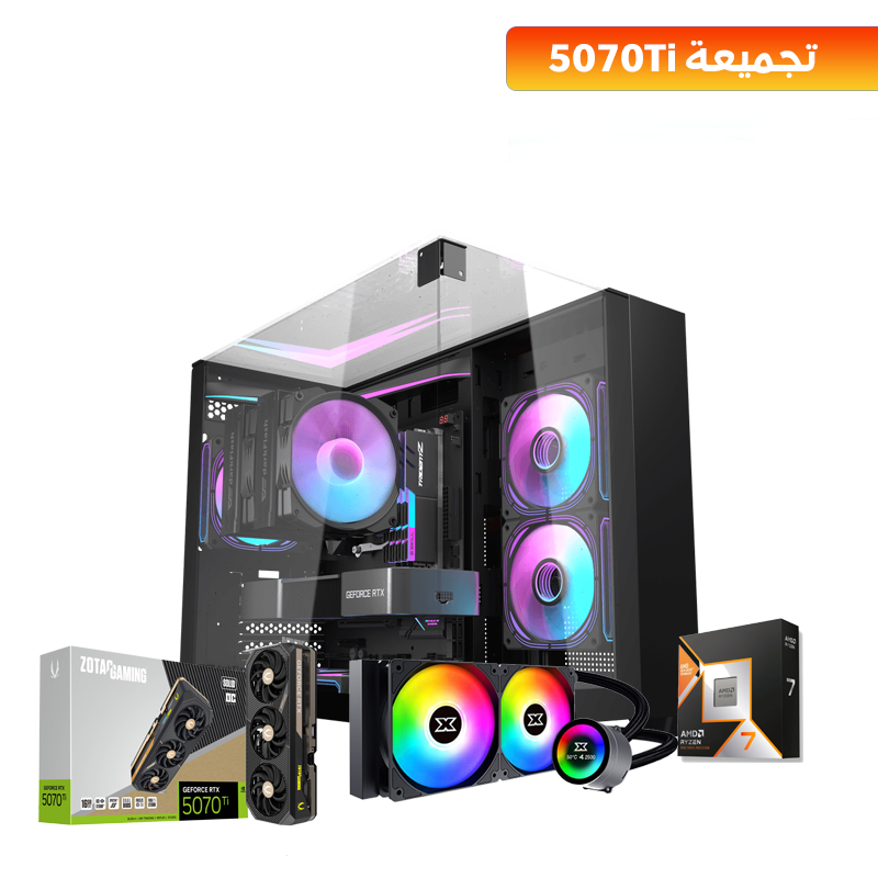 Gaming PC Ryzen 7 9800X3D, RTX 5070Ti