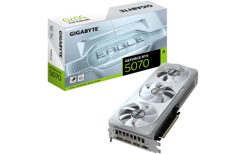 Gigabyte Nvidia GeForce RTX 5070 Eagle OC ICE SFF 12GB GDDR7 Graphics Card