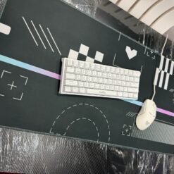 Alternative view of ماوس باد اسود قلوب بيضاء