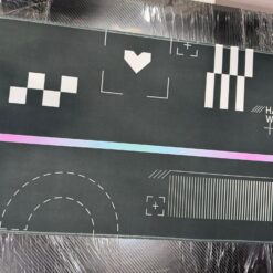 ماوس باد اسود قلوب بيضاء