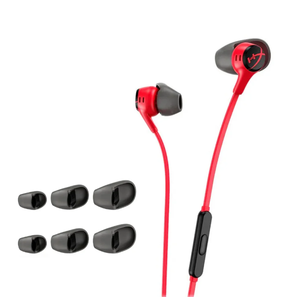 HyperX Cloud Earbuds II with Mic – Red