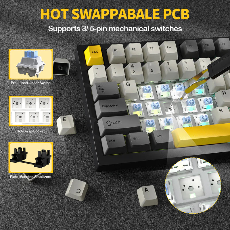 سويتشات Hot-Swap في كيبورد X820 Ultra
